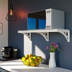 Prateleira Multiuso Branca Com Suporte | 80x20cm | Astra | Ki